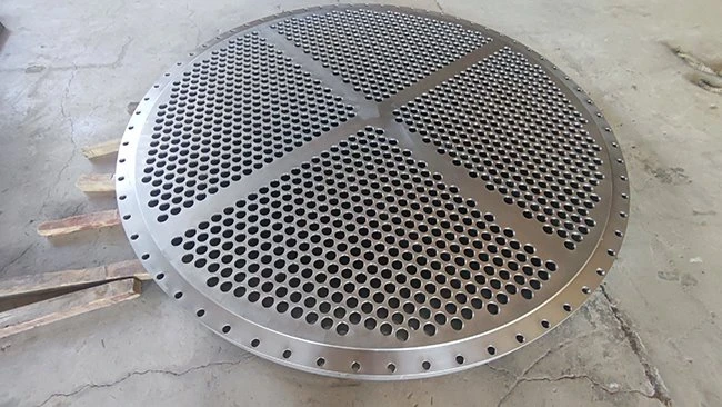 titanium steel clad tube sheet
